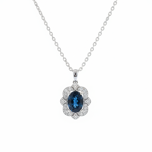 London Blue Topaz Pendant