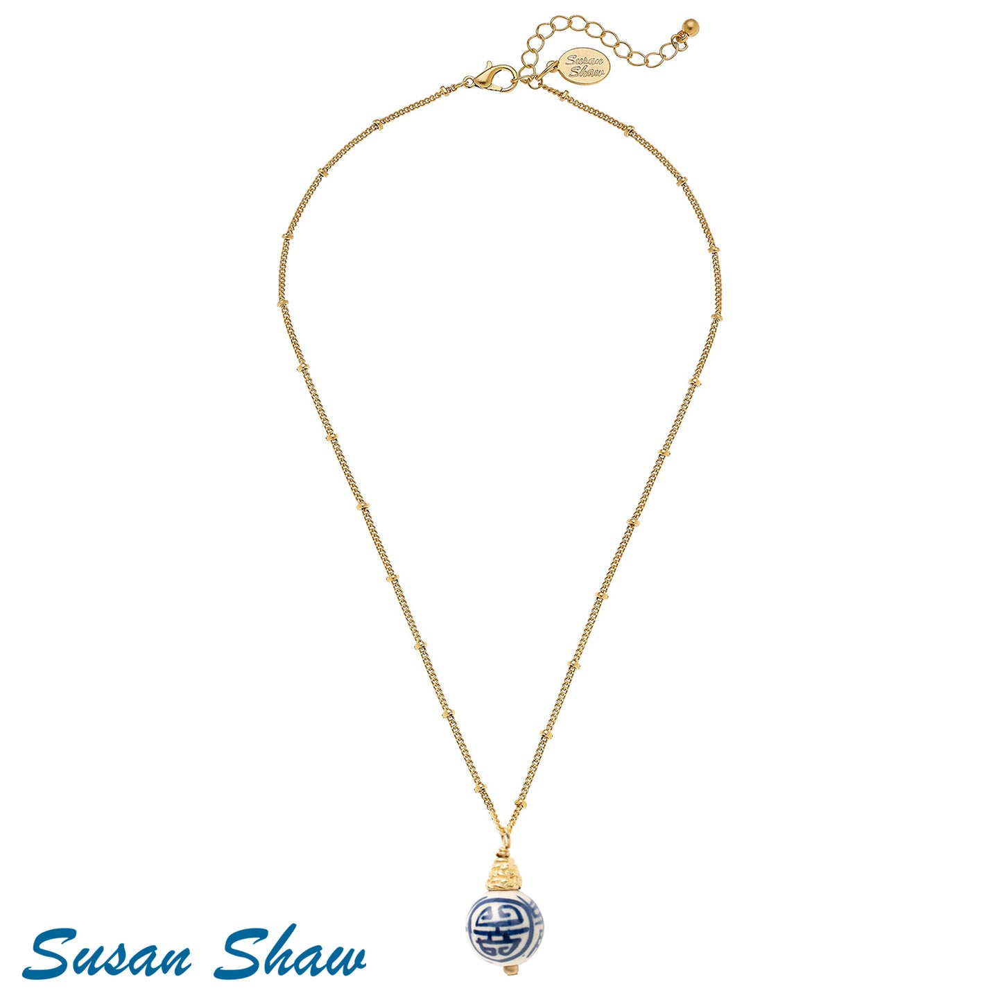 Blue and White Necklace