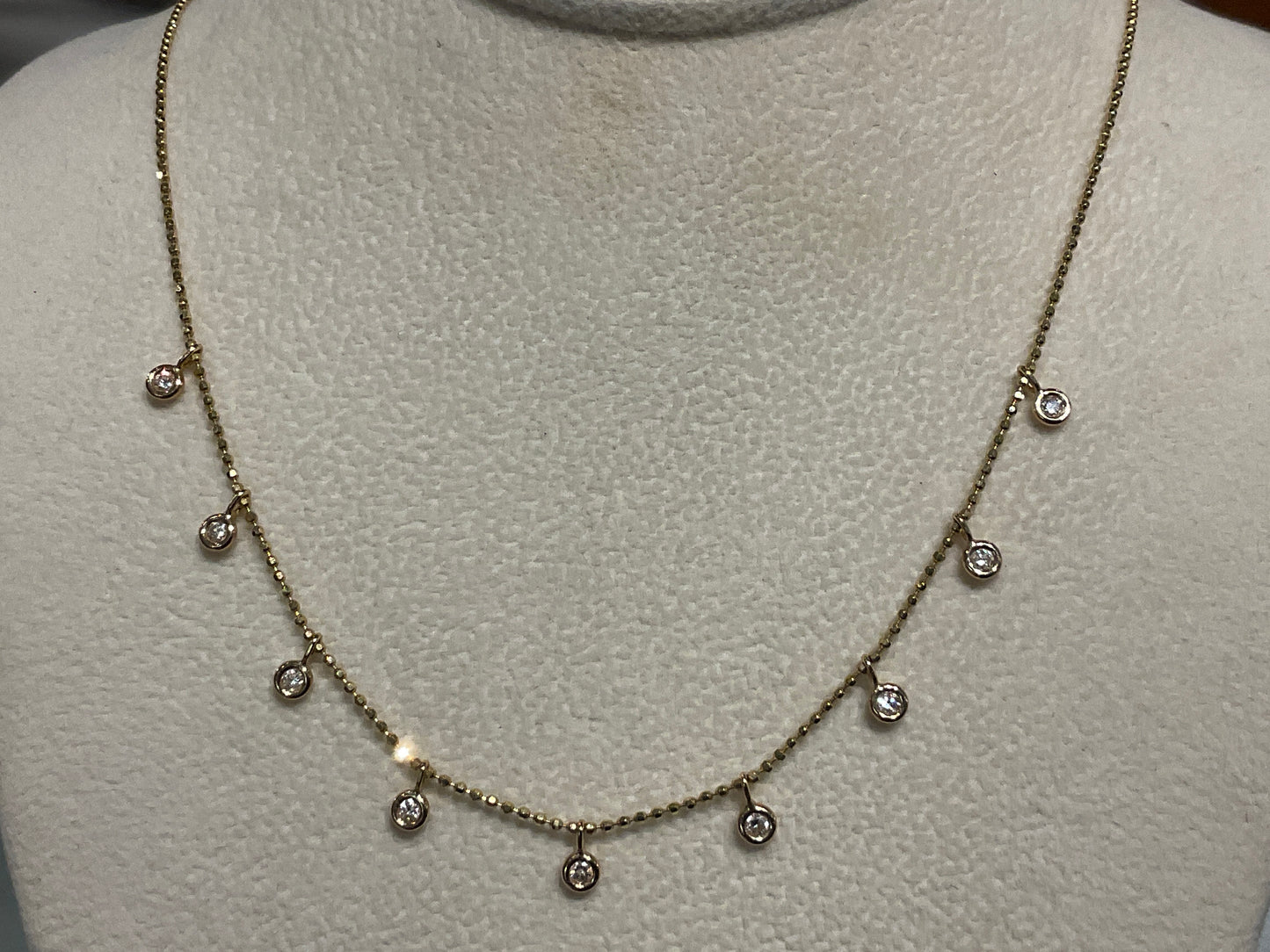 Cleopatra Diamond Station Necklace