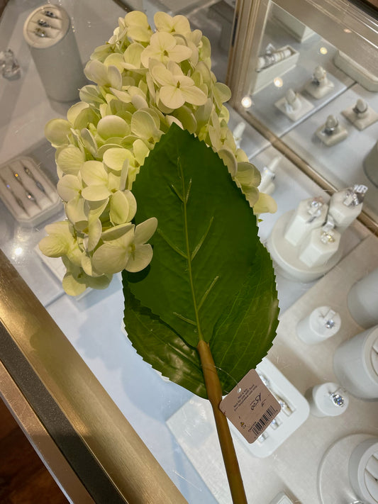 29" Real Touch Green Hydrangea Stem