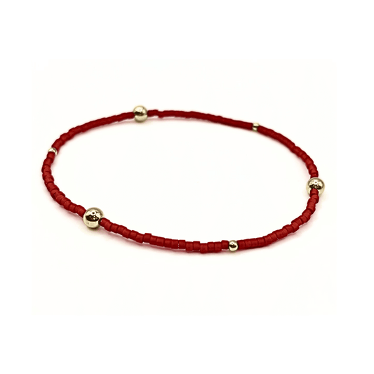 Erin Gray - Game Day Gold-Filled & Seed Bead Waterproof Bracelet Collection