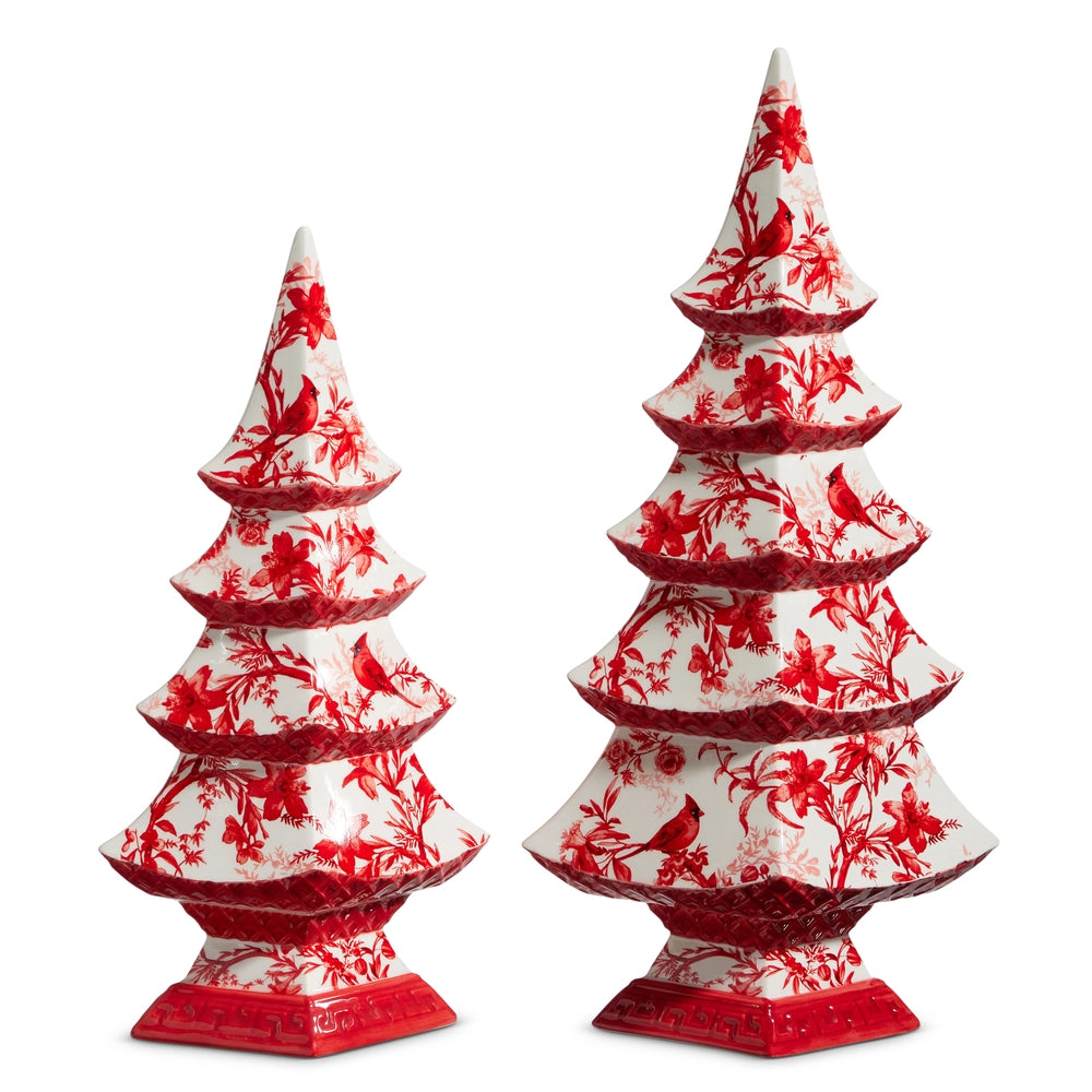 Red Chinoiserie Trees
