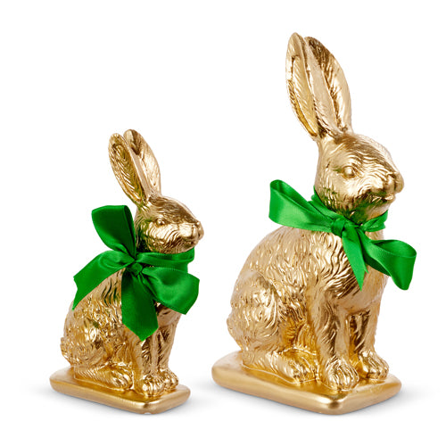 8" GOLD BUNNIES