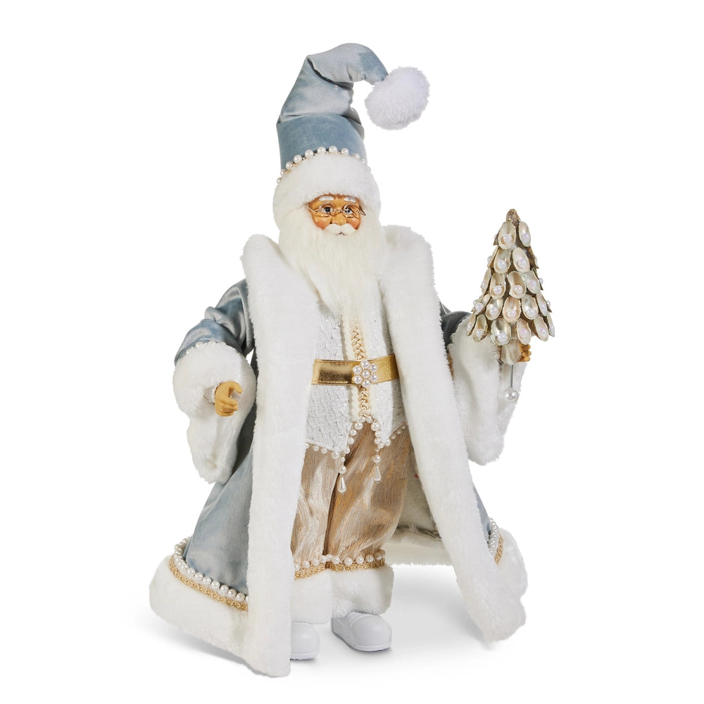 Blue Victorian Santa