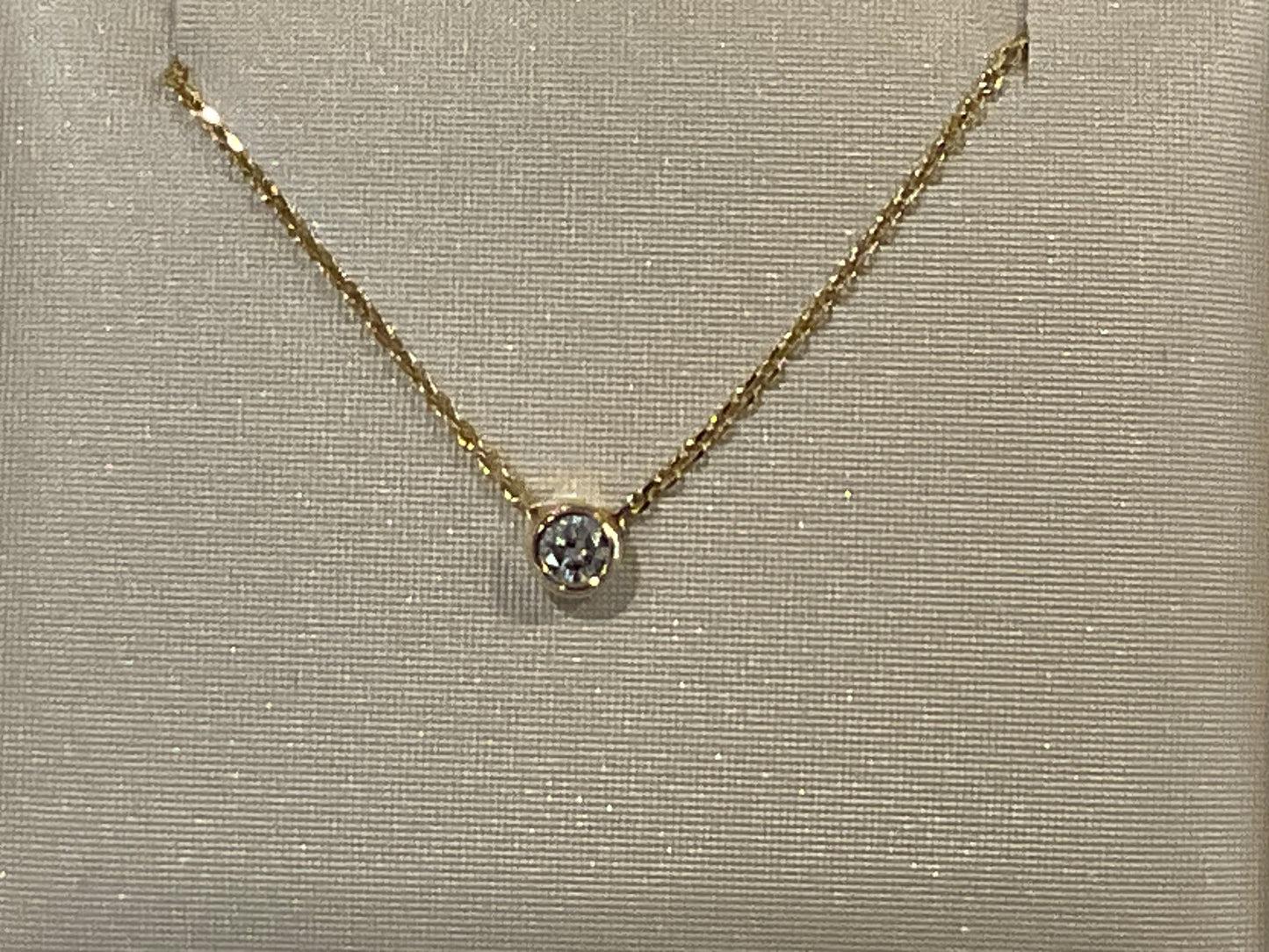 Diamond Bezel Necklace