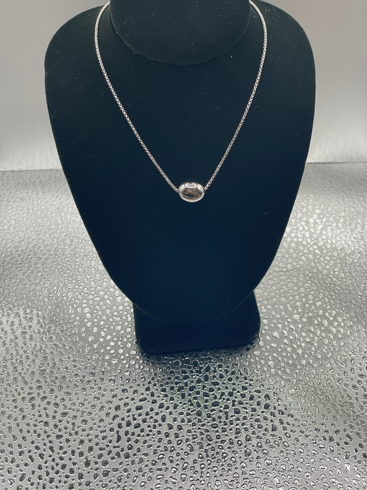 Sterling Silver “Bean” necklace