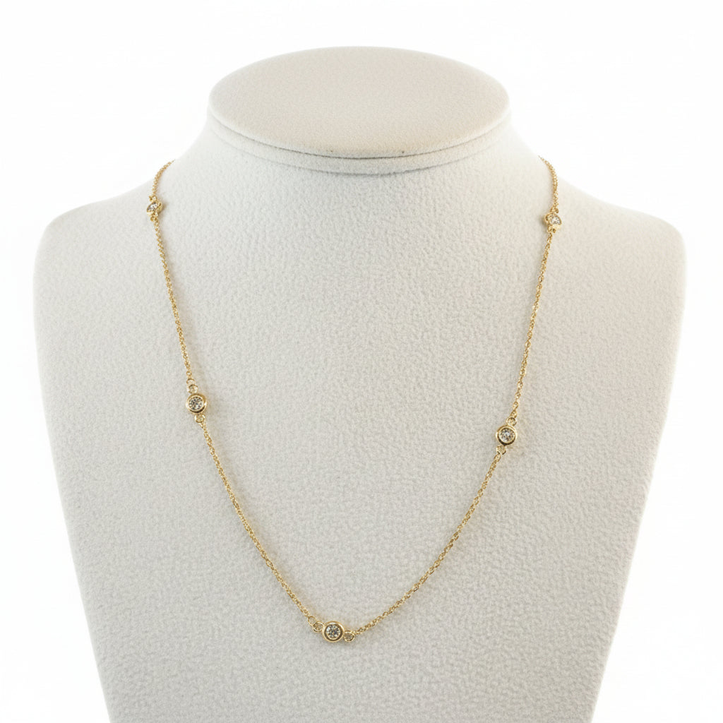 Diamond Station Necklace