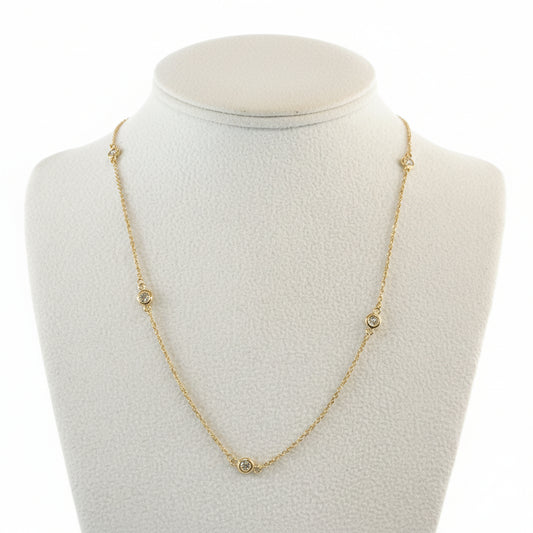 Diamond Station Necklace