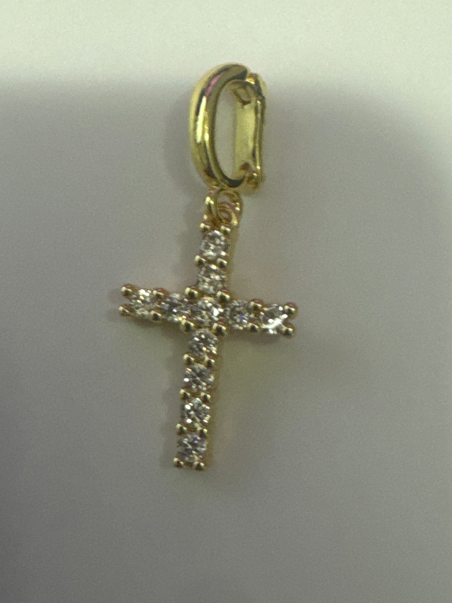 Small Diamond CZ Cross