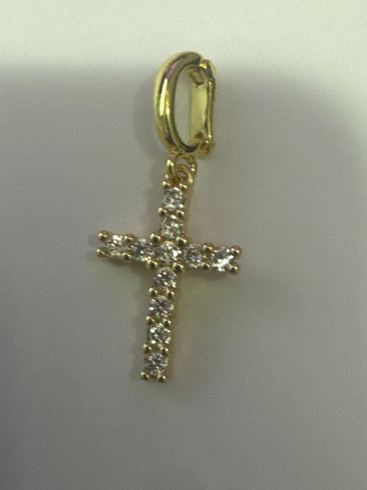 Small Diamond CZ Cross