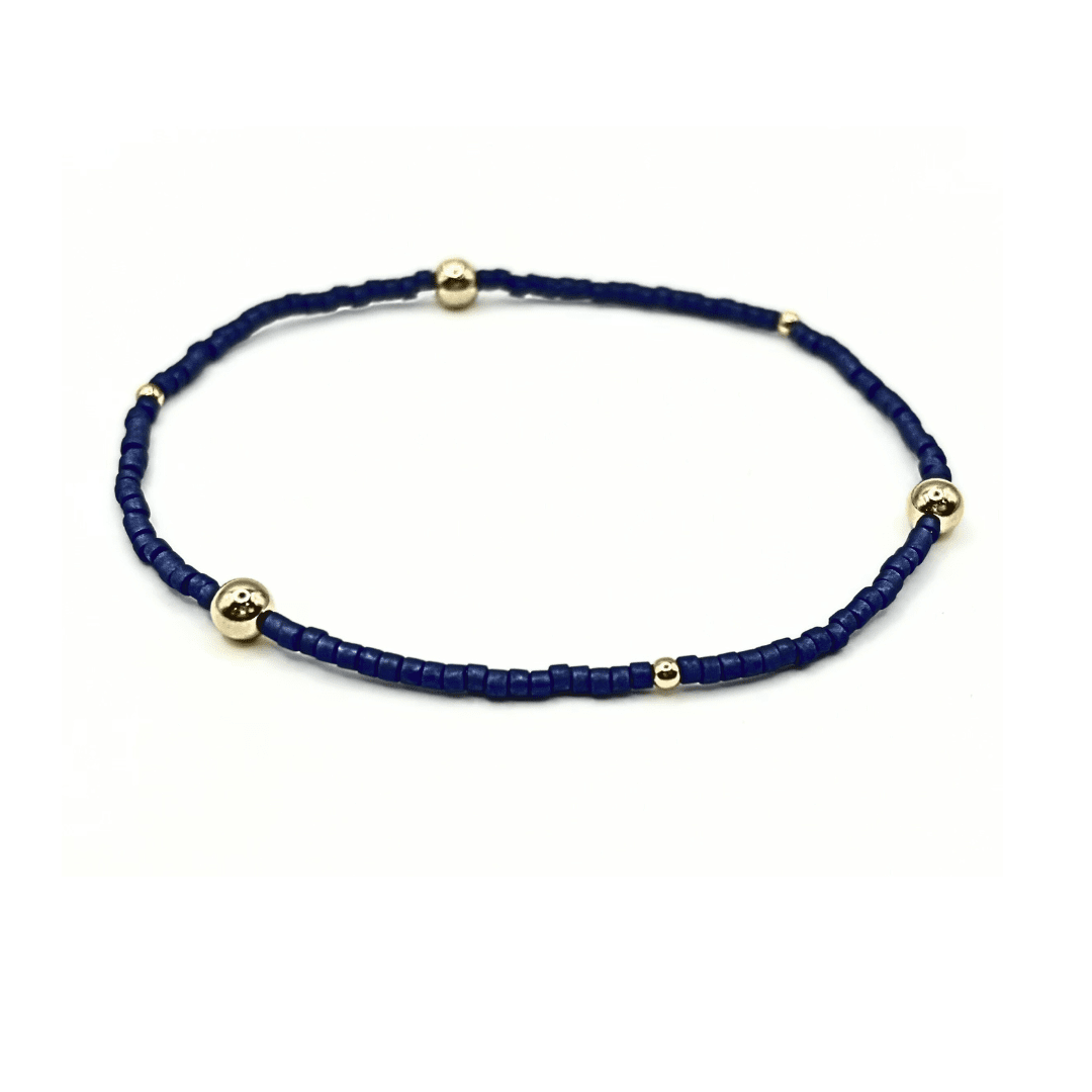 Erin Gray - Game Day Gold-Filled & Seed Bead Waterproof Bracelet Collection