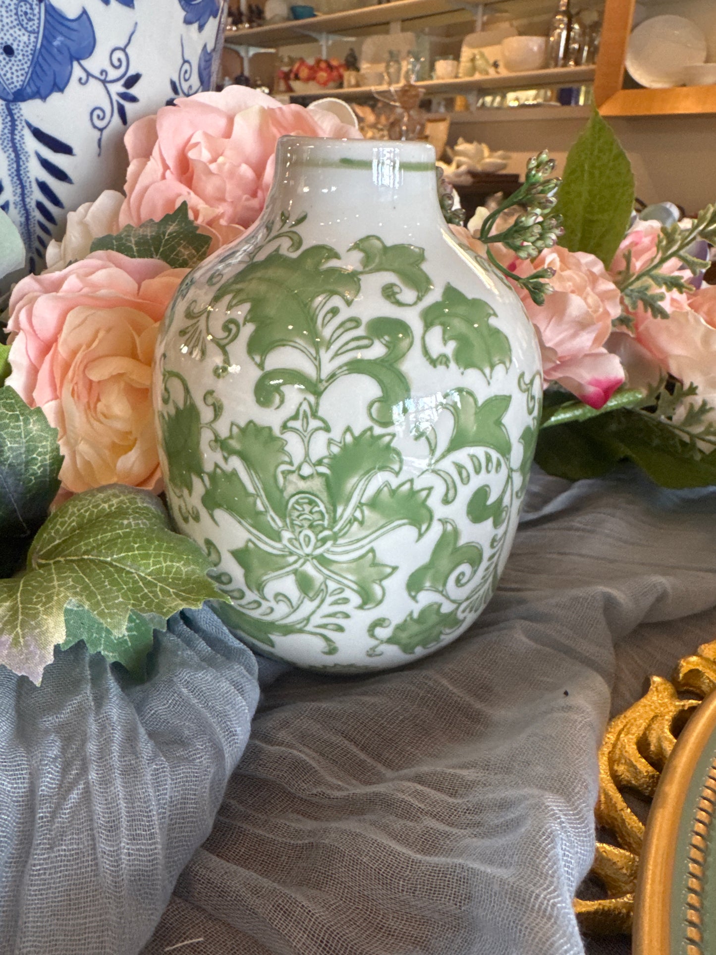 Green Bud Vases