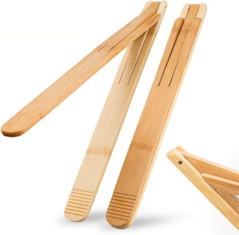 Picnic Time Bamboo Tongs