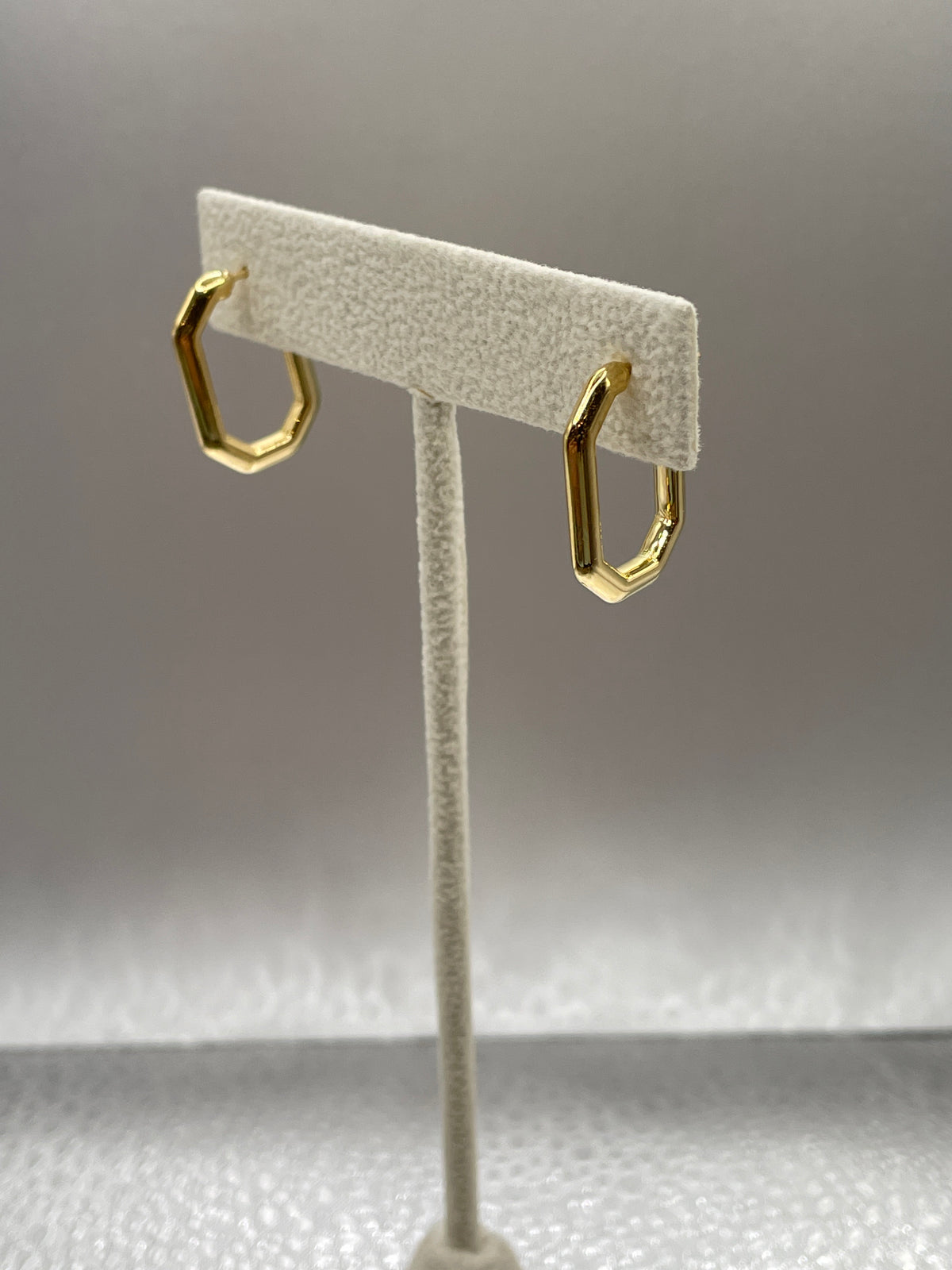 14k Gold “J” Hoop Earrings