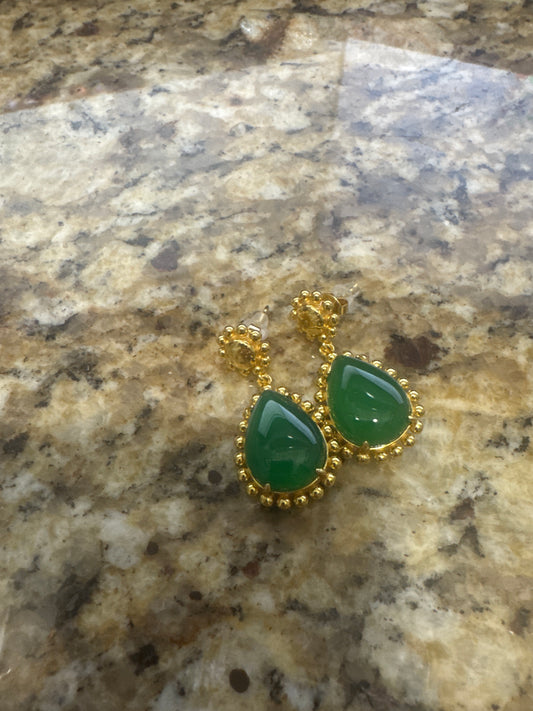 Green Jewel Earrings