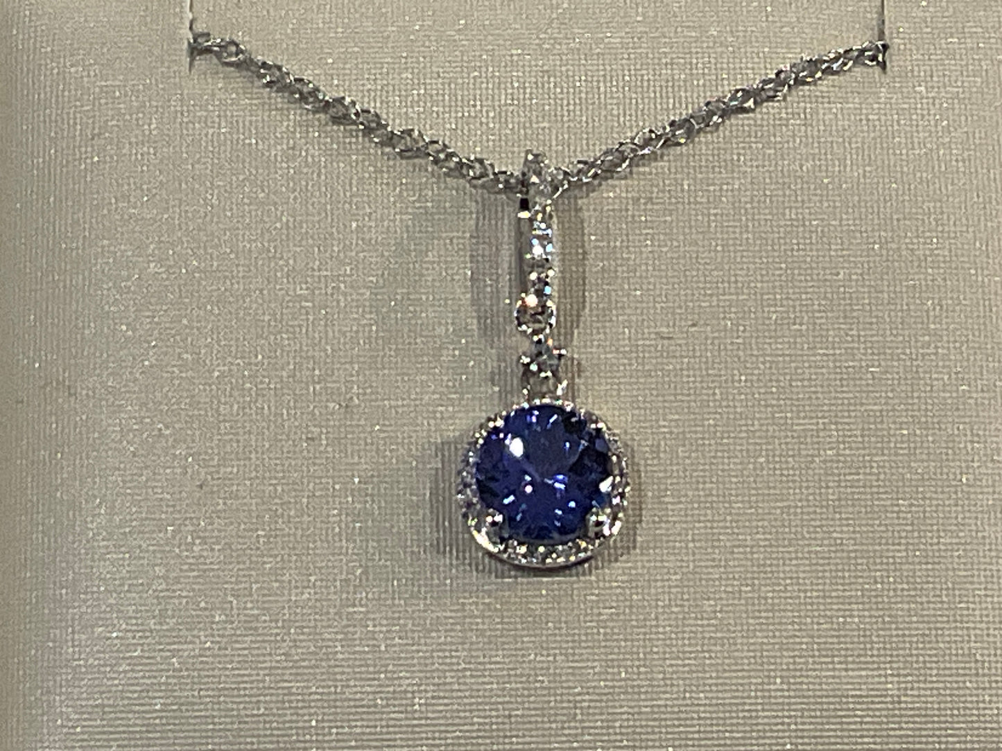 Tanzanite and Diamond Pendant