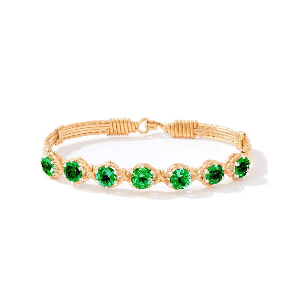 Dawn Bracelet  May/Emerald 6.75"