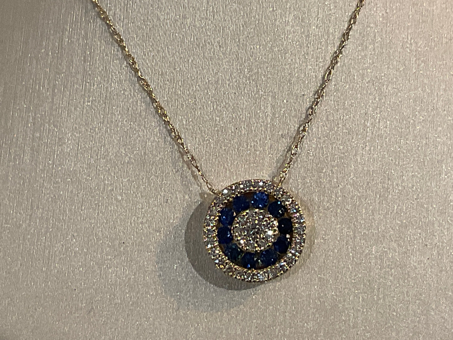 Sapphire and Diamond Necklace