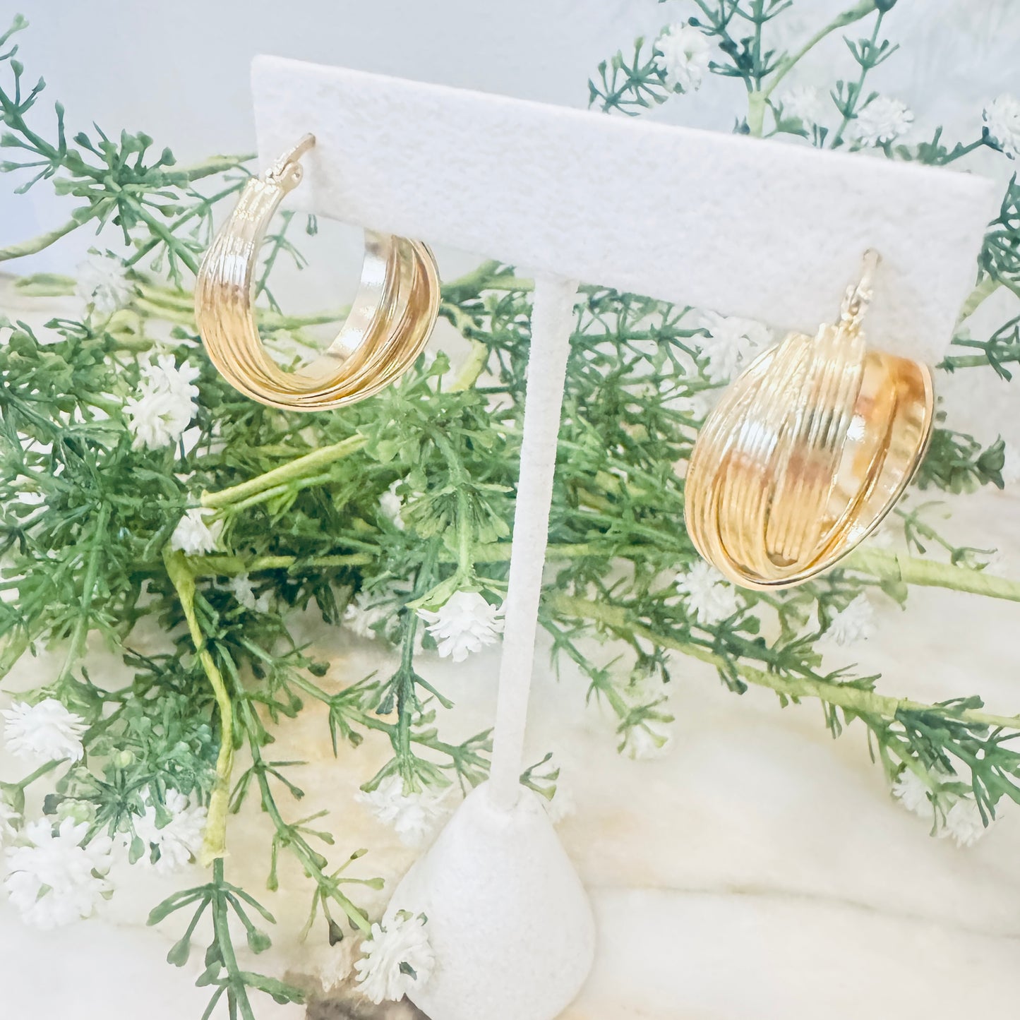 Triple Hoop Earrings | Bold Stacked Hoops with Effortless Style