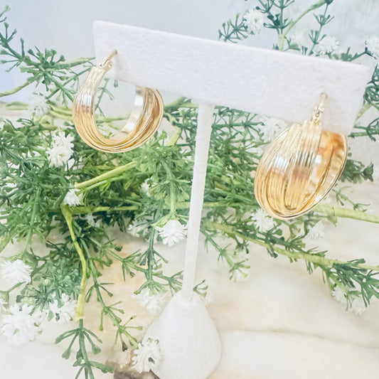 Triple Hoop Earrings | Bold Stacked Hoops with Effortless Style