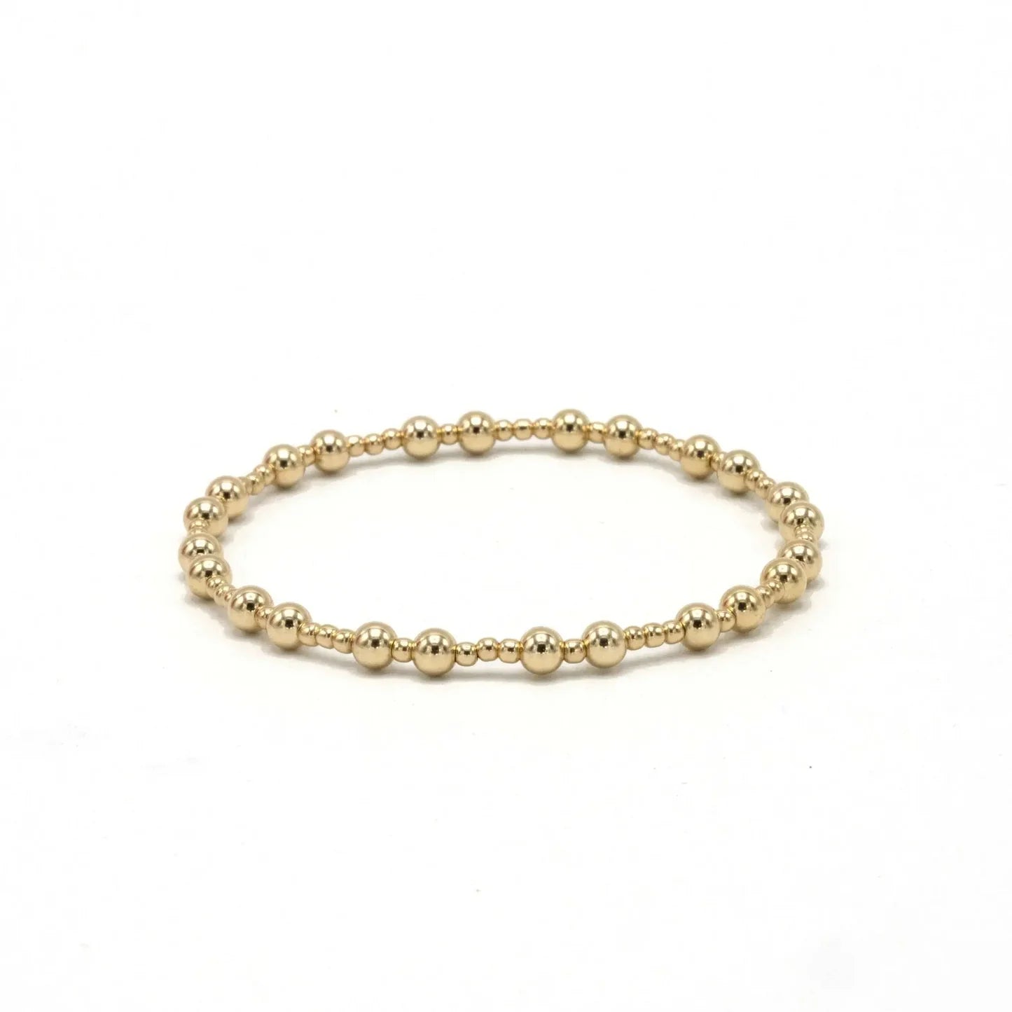 The Charleston 2x4 14k Gold filled Beaded Bracelet
