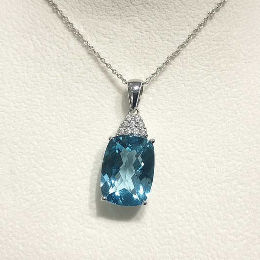 Sky Blue Topaz Necklace