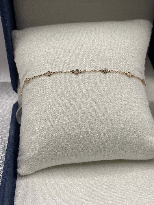 .25 carat Diamond Station Bracelet