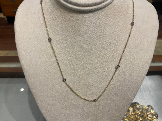 Diamond Station Necklace