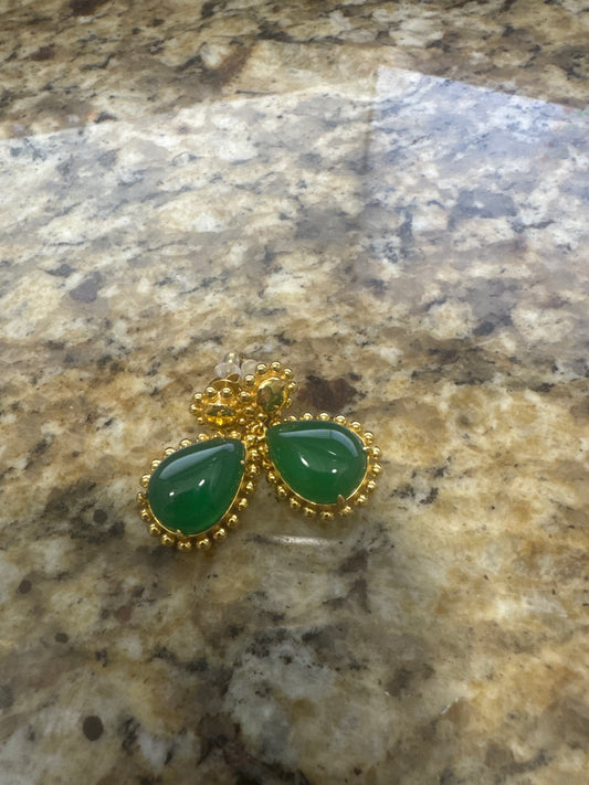 Green Jewel Earrings