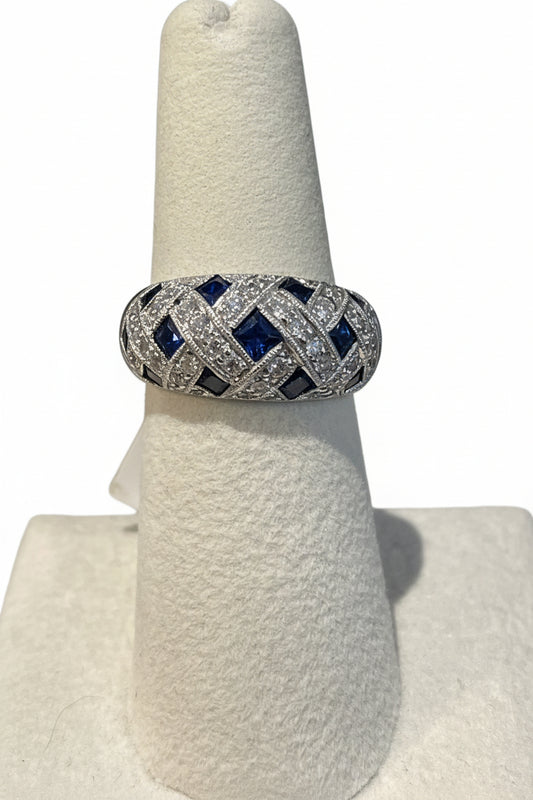 Sapphire and Diamond  Ring