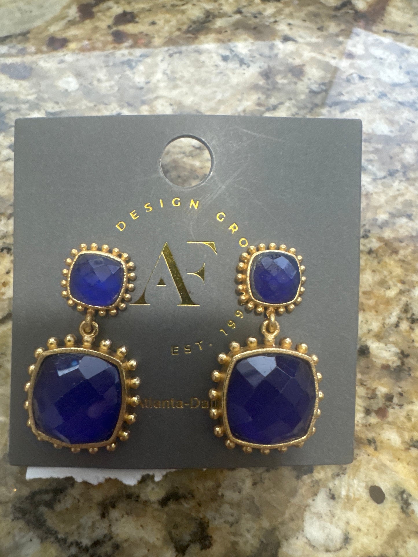 Royal Blue Drop Earrings