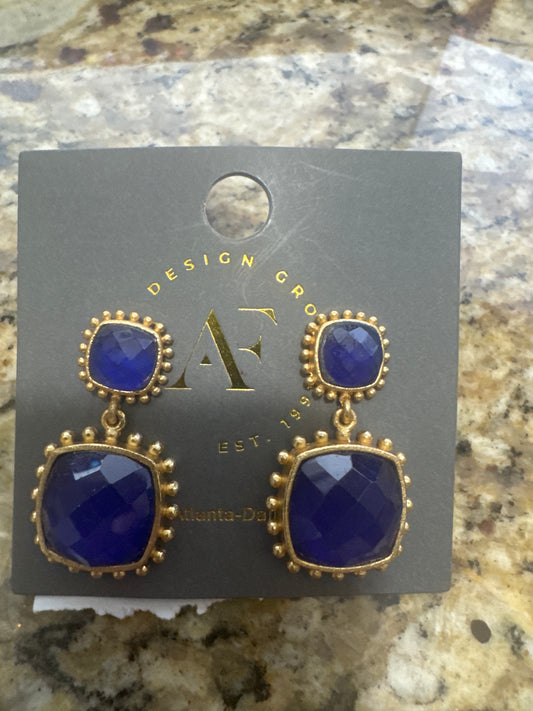 Royal Blue Drop Earrings