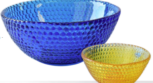 Blenko Glass Co. Dot Bowl