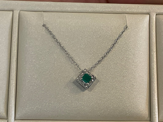 Emerald and Diamond Necklace