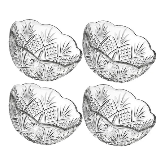 Crystal Salad Bowls, set of 4