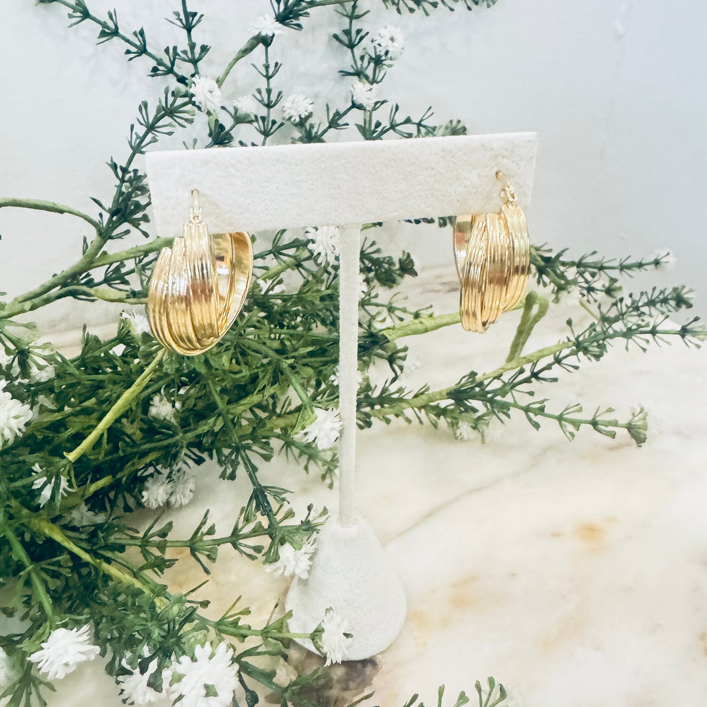 Triple Hoop Earrings | Bold Stacked Hoops with Effortless Style