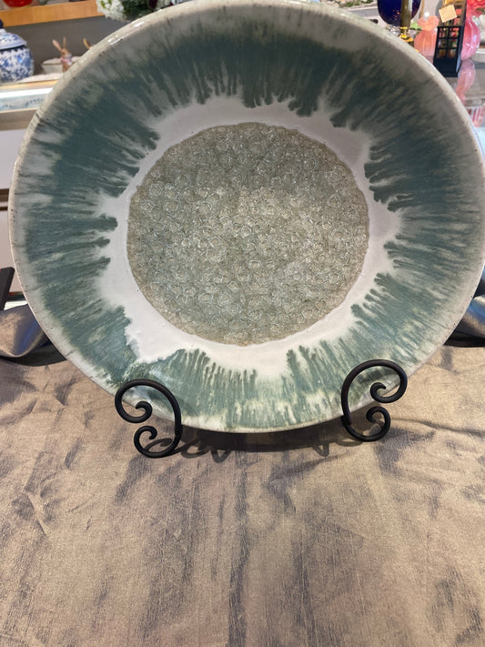 Dock 6 12" Fern Bowl with Crackle Glass