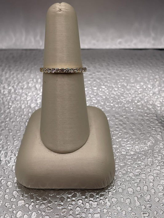 14K Yellow Gold Diamond Stackable Band — 1/2 ctw