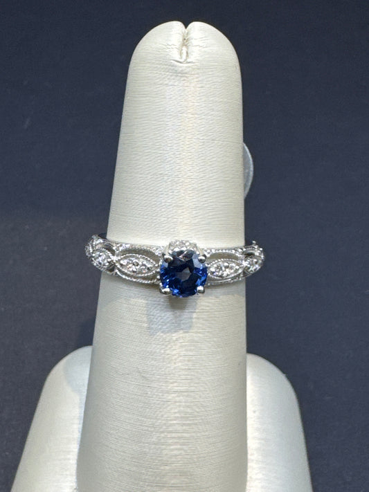 Art Deco Sapphire & Diamond Ring
