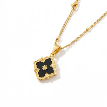 French Cross Ivory Necklace