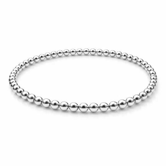3mm Sterling Silver Karma waterproof bracelet