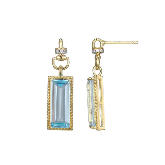Sky Blue Topaz Earrings