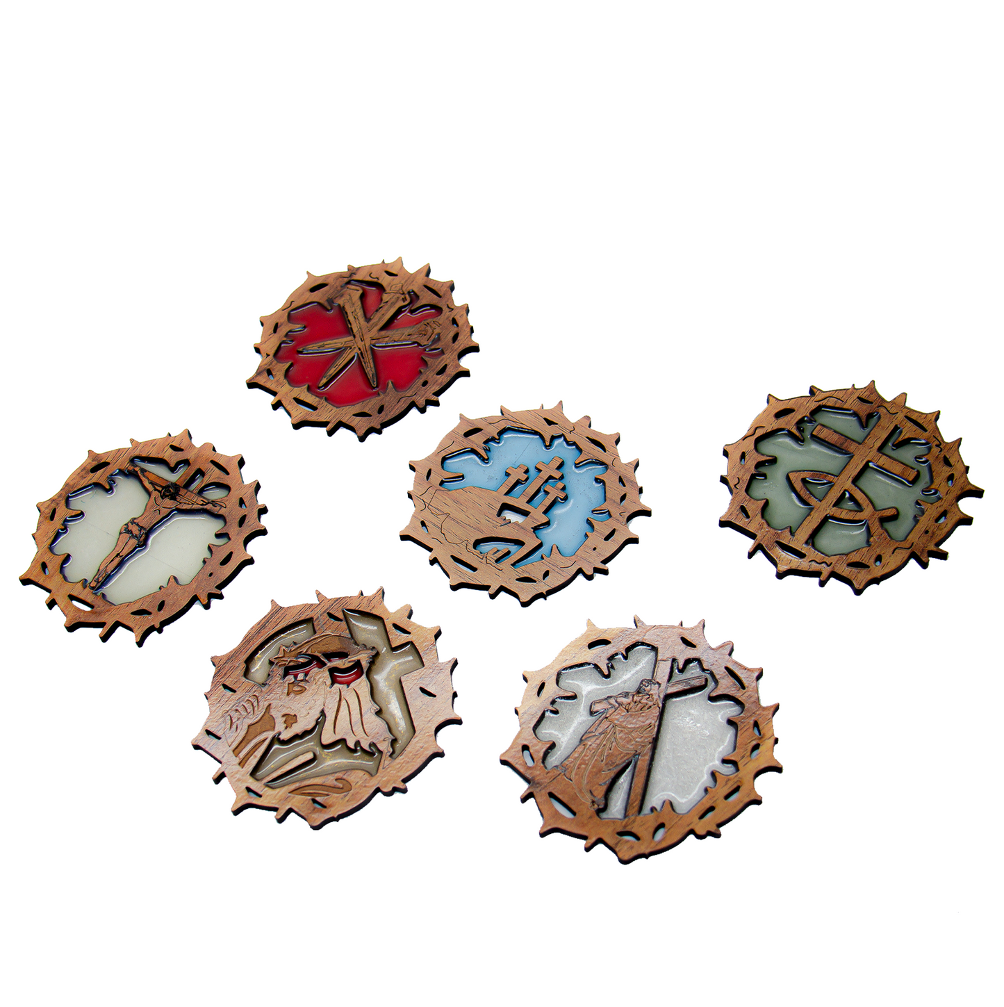 Easter Collection - Cruxifixction OrnamentsSet of 6
