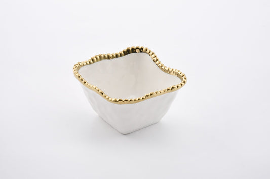 Golden Salerno  Square Snack Bowl