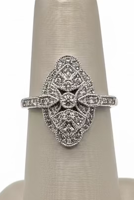 Art Deco-Inspired Fine Jewelry Ring