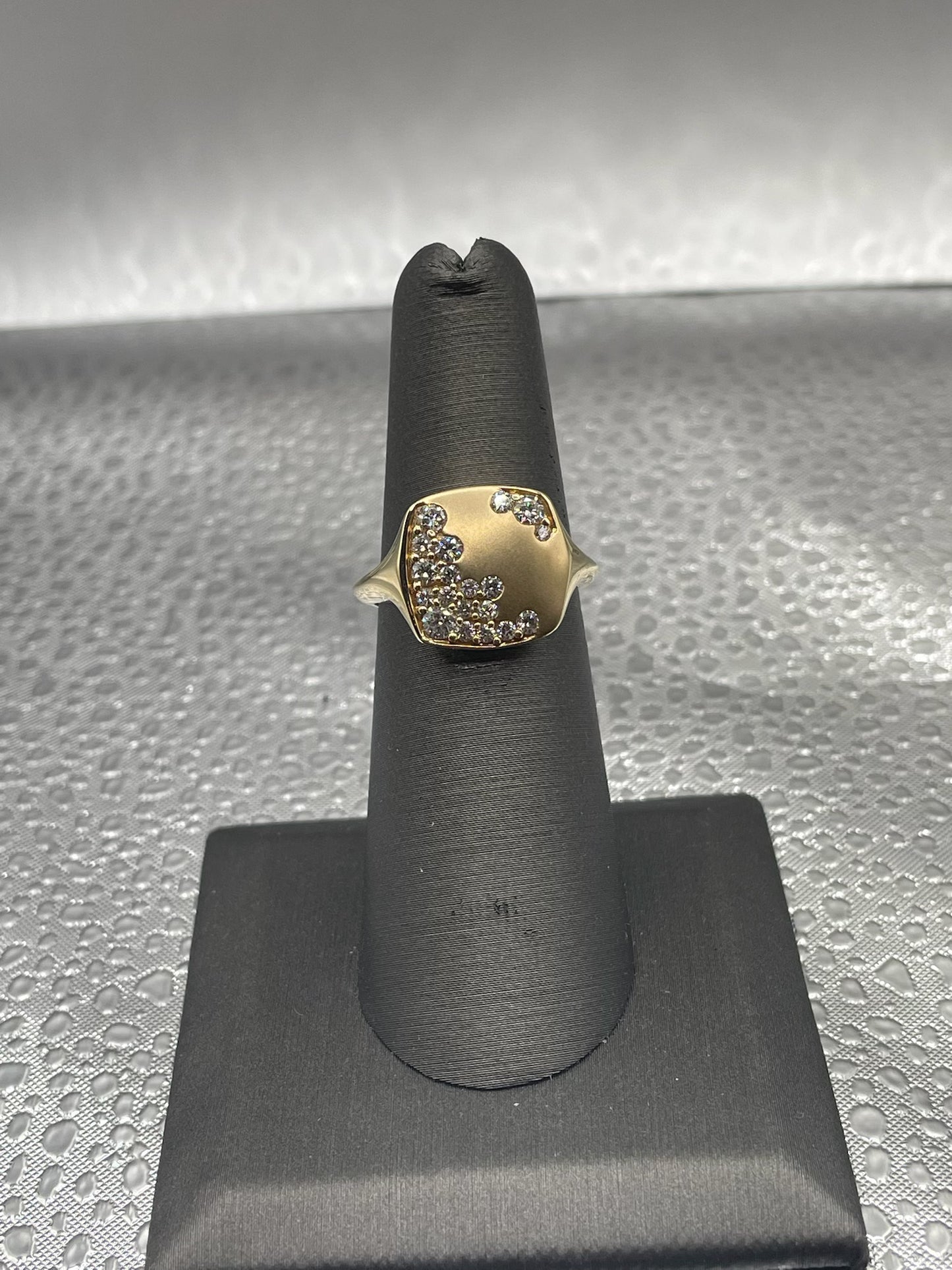 Diamond Statement Ring 14K Yellow Gold