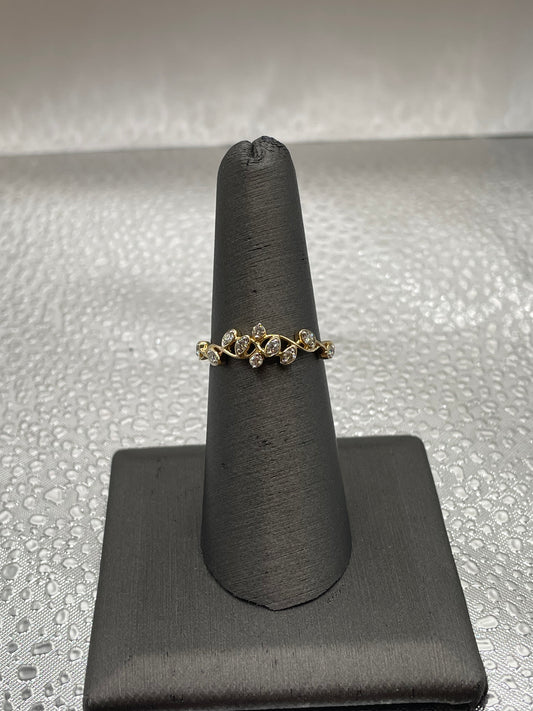 14k Gold and Diamond Band