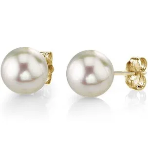 7 - 7.5MM Akoya Pearl Earrings