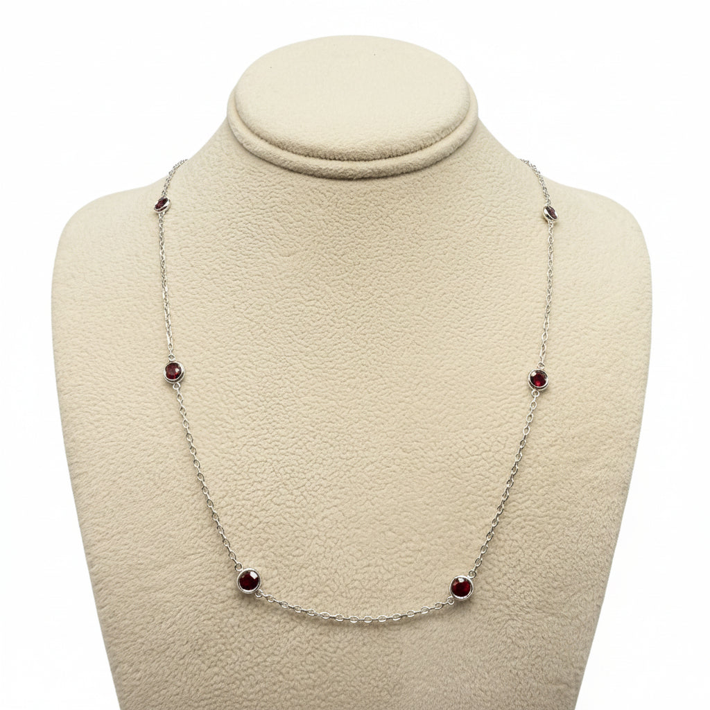 Ruby Station Necklace