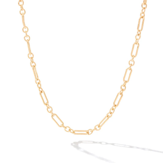 Links of Love Necklace - 14K Gold Artist Wire